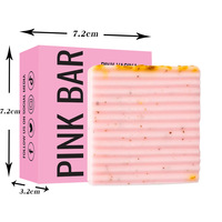 Jabón Limpiador Femenino Artesanal con Extracto de Rosa y Manteca de Karité, a Base de Plantas Naturales, Aclarante, Unifica el Tono de Piel, para Piel Sensible