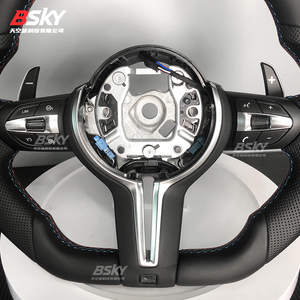 Volante cosido para <span class=keywords><strong>BMW</strong></span> <span class=keywords><strong>Sport</strong></span> Tricolor, adecuado para E70 E90 E92 F01 F10 F15 F20 F30 F40 F52 - Product Image 6