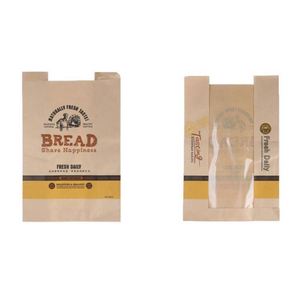 Cheap Custom Food Grade Grease Proof Bread <b>Bag</b> with Window Disposable Packing Paper <b>Bag</b> - Product Image 4