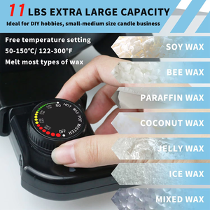 Máquina para Derretir Cera con Control de Temperatura de 5L, 1200W, Ecológica, de Grado Profesional, para Fabricación de Velas y Cera - Product Image 3