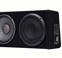   Haut-parleur bicolore 2*10 pouces, caisson de basses amplifié avec Mega Bass et amplificateur audio pour voiture