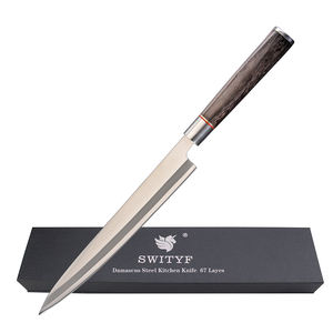 ญี่ปุ่น Yanagiba/ซาชิมิ/Usuba/พ่อครัวหั่นมีดทำอาหารญี่ปุ่นคาร์บอนสูง24ซม. สแตนเลสทุกวันครัวตัดการใช้งาน - Product Image 1