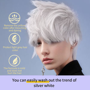 Shampoo <span class=keywords><strong>violet</strong></span> pour <span class=keywords><strong>cheveux</strong></span> blonds, effet anti-jaunissement, éclaircit la couleur des <span class=keywords><strong>cheveux</strong></span> - Product Image 6
