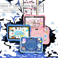 Tablet Infantil de 7 Pulgadas, Capacitiva, Wi-Fi, Allwinner Quad Core, Batería de 2200mAh, Android 10, Juegos Educativos, Resistente al Agua