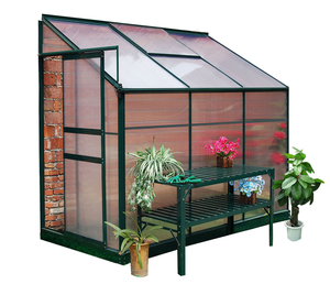 4.1x6.3FT maigre à concevoir pour la plantation de graines peu encombrante Serre de plain-pied extérieure avec cadre en aluminium galvanisé Maison de jardin - Product Image 1