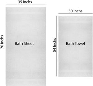 Lot <span class=keywords><strong>de</strong></span> 6 serviettes <span class=keywords><strong>de</strong></span> bain <span class=keywords><strong>de</strong></span> 500 grammes, 100% coton, 27\" x 54\", jetables, serviettes <span class=keywords><strong>de</strong></span> <span class=keywords><strong>toilette</strong></span> d'hôtel 5 étoiles, couleur unie, serviettes en coton 50/70 - Product Image 2
