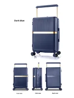 Valise à roulettes larges, silencieuse, à roues universelles, avec fermeture éclair, durable, légère, avec serrure TSA, pour affaires, embarquement, classique, grande capacité