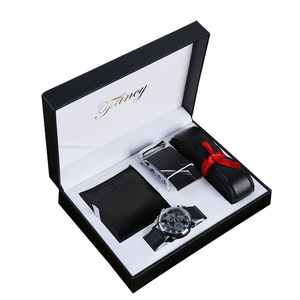 3 pezzi di lusso set Regalo moda uomo-orologio portafoglio occhiali da sole e cintura per la festa del papà anniversario del <span class=keywords><strong>marito</strong></span> Regalo De Aniversario - Product Image 1