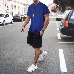 Summer Set Herren Zweiteiliges Set Jogger Set Quick Dry Mesh Kurzarm T-Shirt Benutzer definiertes Logo Zweiteiliger kurzer Herren anzug - Product Image 4