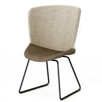 Chaise de réunion de loisirs de levage rotative en mousse pour la maison, le bureau et la salle de conférence Design original ergonomique à dossier moyen