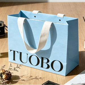 Bolsas de Compra de Papel Kraft Estilo TUOBO con Asas, Bolsas de Regalo de Lujo para Boutique de Ropa - Product Image 6