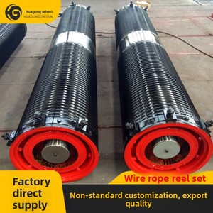 Ensemble de tambours de câbles métalliques soudés sur mesure en Q355B pour grues aériennes et portiques robustes - Product Image 1