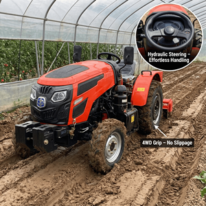 Tracteur 4x4 de 50 CV avec châssis de sécurité et boîte de vitesses 8+2 pour vignoble - Product Image 1