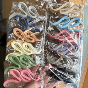Pinzas <span class=keywords><strong>de</strong></span> Pelo <span class=keywords><strong>de</strong></span> Resina para Mujer, Color Sólido, Estilo <span class=keywords><strong>Dulce</strong></span>, para Fiestas, en Tamaños Grande, Mediano y Pequeño - Product Image 2