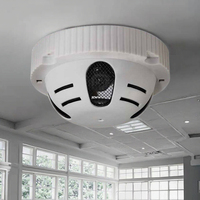 Kamera Mini Tersembunyi Bentuk Detektor Asap WiFi 5MP Deteksi Gerak CMOS Kamera IP Dome Keamanan Rumah Penyimpanan Cloud Grosir