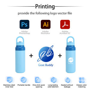 Gobelet isotherme en acier inoxydable personnalisé de 550 ml (18 oz), nouvelle bouteille d'eau thermique à double paroi isolée sous vide, ouverture et fermeture en un clic - Product Image 4