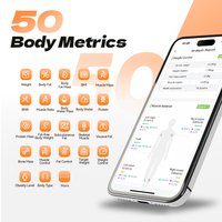 50 métricas corporales, 8 electrodos, báscula inteligente de grasa corporal, análisis de IMC, Monitor de Salud del hogar, báscula corporal precisa