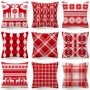 45*45cm <strong>Christmas</strong> Decoration Red <strong>Christmas</strong> Pillowcase for Home <strong>Christmas</strong> <strong>Cushion</strong> <strong>Cover</strong> Sofa Decorative <strong>Cushions</strong> Pillow <strong>Cover</strong> - Product Image 2