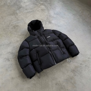 Custom Manufacturers Streetwear Hoody Down Coat Winter Wear Warm Oversized Bubble Puffy Nylon Down Puffer <b>Jackets</b> - Product Image 1
