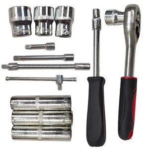 Set di <span class=keywords><strong>chiavi</strong></span> <span class=keywords><strong>a</strong></span> cricchetto con azionamento industriale <span class=keywords><strong>a</strong></span> 53 pezzi da <span class=keywords><strong>1</strong></span>/4 pollici, con presa <span class=keywords><strong>a</strong></span> punta, metrica ed estensione-001 - Product Image 3
