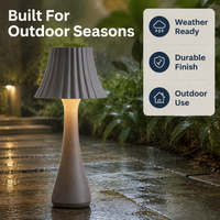 Nouvelle Lampe de Jardin LED Rechargeable 2026, Design Innovant, IP65, Sans Fil, Lumière Blanche Chaude pour Pelouse, Cour, Patio, Terrasse, Décoration d'Entrée