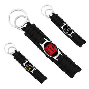 LLavero de supervivencia Paracord, diseño de logotipo personalizado, síndrome de Down diabético, llaveros de cinta naranja, azul y rojo - Product Image 2