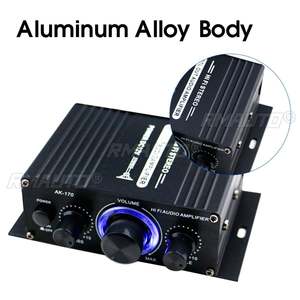 AK170 Hifi 12V Car <b>Amplifier</b> Home Stereo Subwoofer <b>Amplifier</b> Sound <b>Speaker</b> LED Display Digital Audio Processor Auto Music Player - Product Image 2