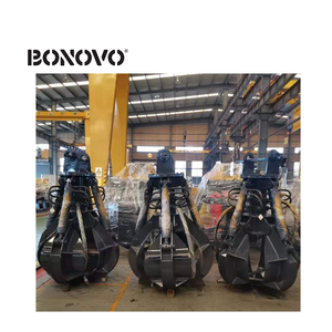 BONOVO <span class=keywords><strong>Grappin</strong></span> <span class=keywords><strong>à</strong></span> déchets Nouveau <span class=keywords><strong>grappin</strong></span> hydraulique rotatif robuste pour excavatrice de 10 <span class=keywords><strong>à</strong></span> 45 tonnes - Product Image 2