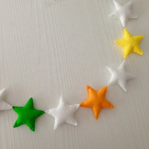 Décoration en feutre polyester durable en forme d'étoile, multicolores, taille personnalisable acceptée, pour festivals/usage quotidien, salon - Product Image 3