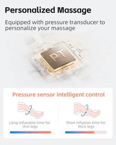 HEALTHPAL OEM ODM 2024 nuevo diseño de cremallera tiene 510k pies y pierna masajeador compresión con calor para circulación y relajación - Product Image 3