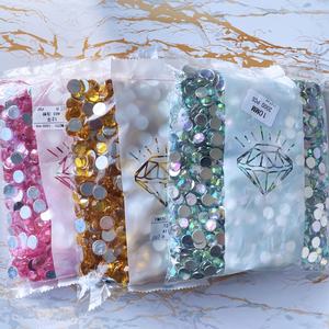 Fábrica al por mayor Lt. Rosa Flatback acrílico diamantes de imitación SS30 SS34 SS40 SS50 SS60 piedra de cristal para la fabricación de vestidos y <span class=keywords><strong>Gema</strong></span> acrílica - Product Image 3