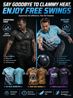 Créez votre propre maillot de bowling, séchage rapide, respirant, chemises de bowling personnalisées, faible MOQ, prix direct usine