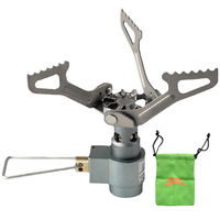 Réchaud de camping miniature d'extérieur, allumage électrique pliable, barbecue portable, acier durable, carburant au butane