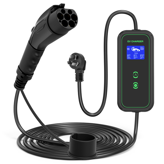 Portable Electric Car Charger 16a Ev Charger Home Smart Electric Vehicle China GB/T20234 EVSE Plug Charger