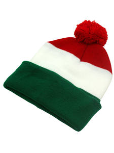 Custom Italy Flag Knitted Hat Cap <strong>Christmas</strong> Winter Warm Beanie Hat Fashion for Unisex High Quality Factory Price Wholesale - Product Image 1