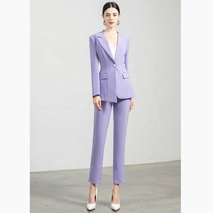 Trung Quốc Chất Lượng Cao Sản Xuất Được Thiết Kế Màu Tím Và Màu Sắc Khác Phụ Nữ Kinh Doanh Phù Hợp Với Thanh Lịch Cho Toàn Bộ Thị Trường Thế Giới - Product Image 2