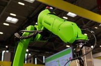 Robot collaboratif de palettisation FANUC CR-35iB, charge utile de 35 kg, sûr et flexible avec ventouse CNGBS pour la manutention des matériaux