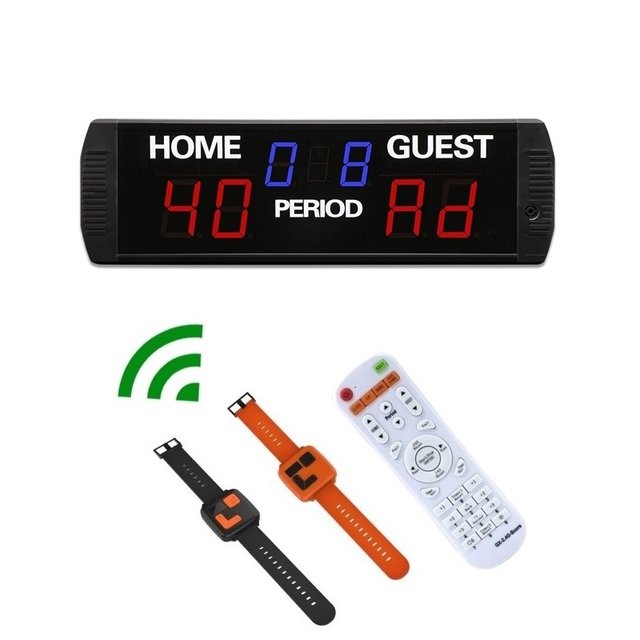 YIZHI Factory Sales Electronic Padel Games Score Points Counter LED Digital Tennis Scoreboard with Wrist Watch Remote Controller