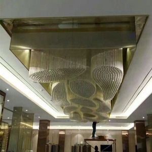 Personalizzazione Standard del cliente dell'hotel grande lampadario di lusso moderno di illuminazione di cristallo - Product Image 5