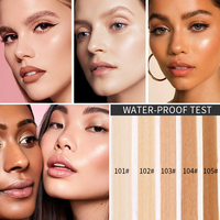 Fond de teint liquide hydratant à couvrance totale personnalisé 2023, maquillage du visage, marque privée, fond de teint mat vegan imperméable
