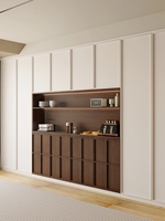 Nuevo Diseño Ecológico, Aparador Modular Moderno de Madera con Acabado Brillante, Mueble de Bar para Café y Vino, Mueble de Comedor