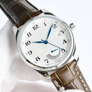 Montre automatique mécanique de luxe de style designer, en acier inoxydable, avec affichage de la date et chronographe - Product Image 3