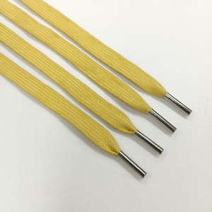 Cordon tubulaire en coton pour pantalon, cordon de serrage avec embouts métalliques, accessoire vestimentaire personnalisé, résistance à la décoloration 4, fourni par l'usine - Product Image 3