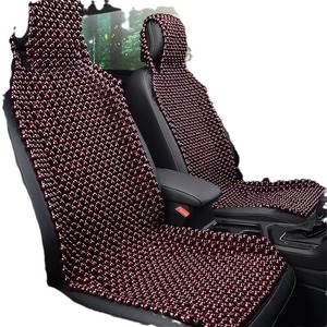 Housses de siège auto en perles de bois, ensemble complet, coussin de ventilation et de refroidissement avant, utilisation quatre saisons - Product Image 5