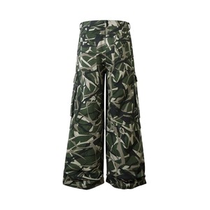 Ensemble de veste à capuche et pantalon cargo à imprimé camouflage pour <span class=keywords><strong>homme</strong></span>, streetwear, ensemble décontracté 2 pièces avec logo personnalisé - Product Image 5