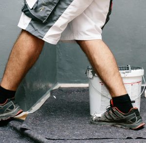 Taille personnalisée imperméable auto-adhésif tapis de protection de sol coussinets en feutre blanc <span class=keywords><strong>collant</strong></span> feutre peintre crique <span class=keywords><strong>polaire</strong></span> - Product Image 5