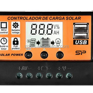 MPPT năng lượng mặt trời CHARGE <span class=keywords><strong>CONTROLLER</strong></span> 12V 24V 10A 20A 30A 40A 50A năng lượng mặt trời điều khiển panel năng lượng mặt trời điều chỉnh Pin Kép USB 5V LCD hiển thị - Product Image 3