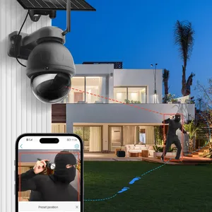 Metal 3MP AOV 7/24 IP <strong>CCTV</strong> 940nm Color Night Vision 4G Sim Card <strong>WiFi</strong> Solar Power PTZ Camera Two-Way Audio Built-in Memory Card - Product Image 6