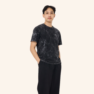 เสื้อยืดทรงบ็อกซี่ ย้อมสีแบบแอซิดวอช ผ้าหนา 230gsm 100% คอตตอน ผลิตในประเทศไทย - Product Image 1