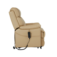 Fauteuil inclinable électrique Solan Beauty en cuir de luxe, ensemble de canapés extensibles, chaise de barbier à gravité zéro réglable en hauteur avec télécommande
